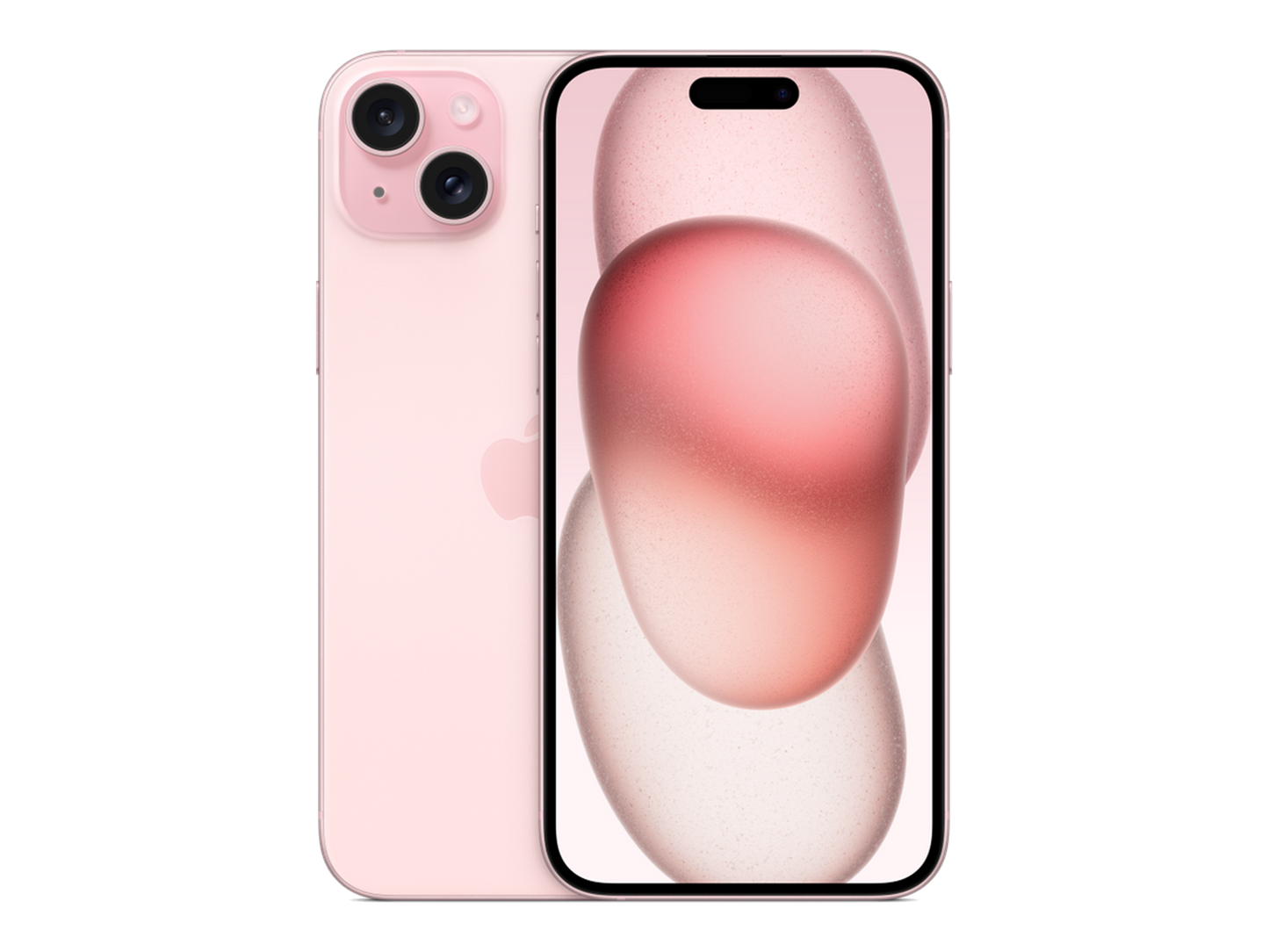 iPhone 15 Plus תצוגה בצבע ורוד