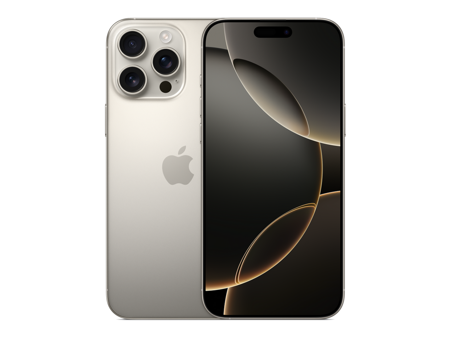 iPhone 16 Pro Max תצוגה בצבע אפור טבעי