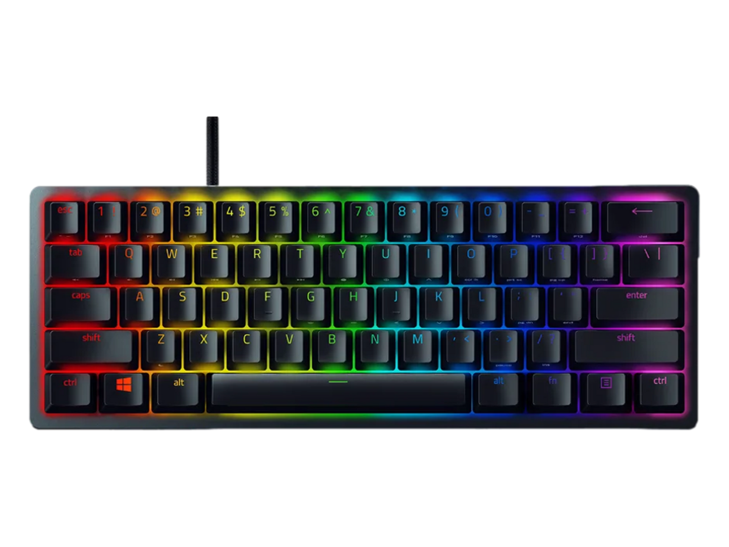 Razer Huntsman Mini Red Switch בצבע לבן