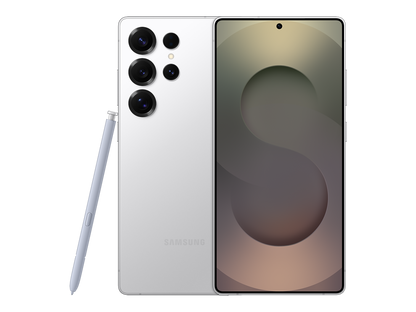 Galaxy S25 Ultra בצבע Titanium Whitesilver