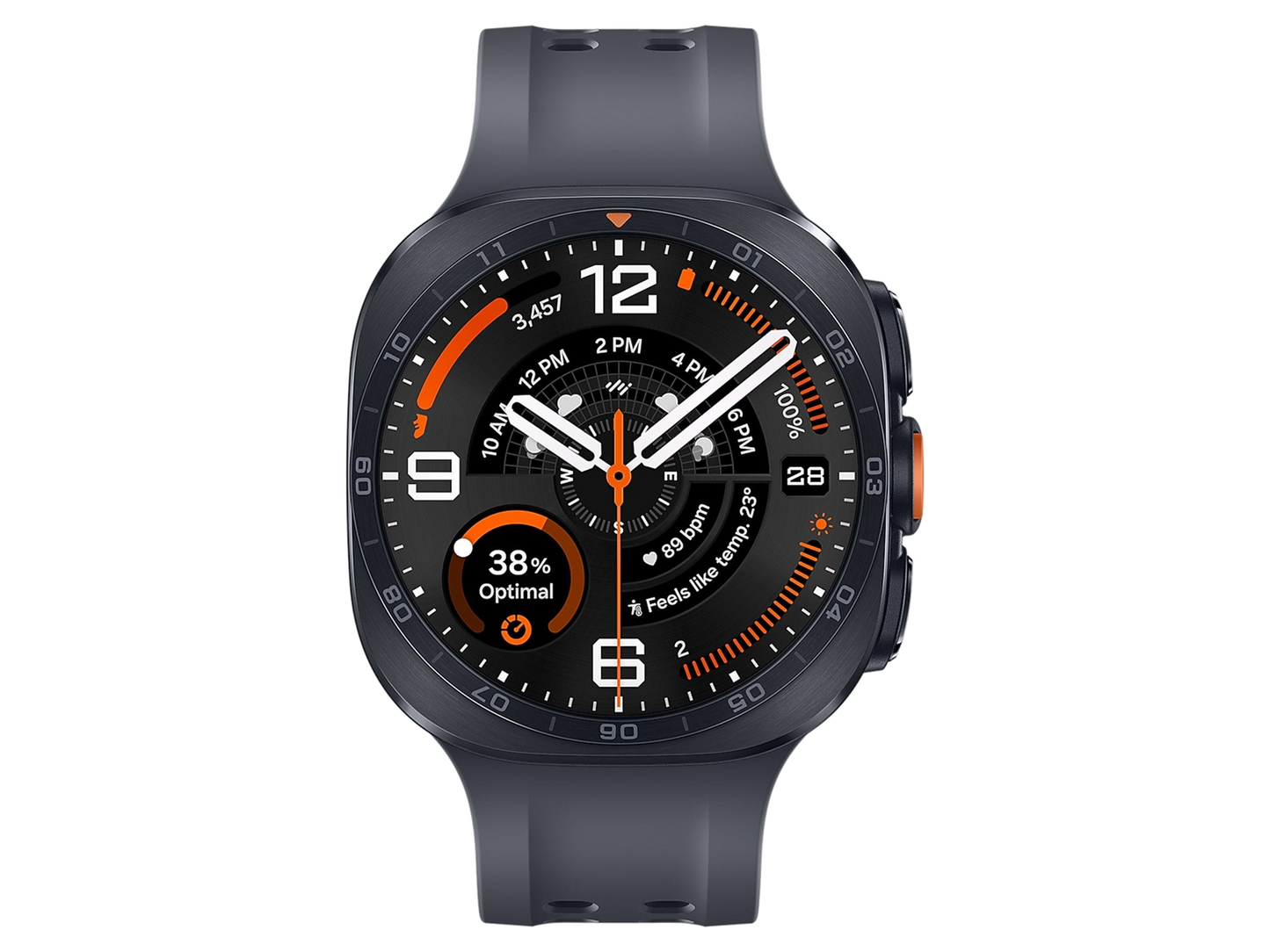 Galaxy Watch Ultra2 LTE בצבע אפור טיטניום