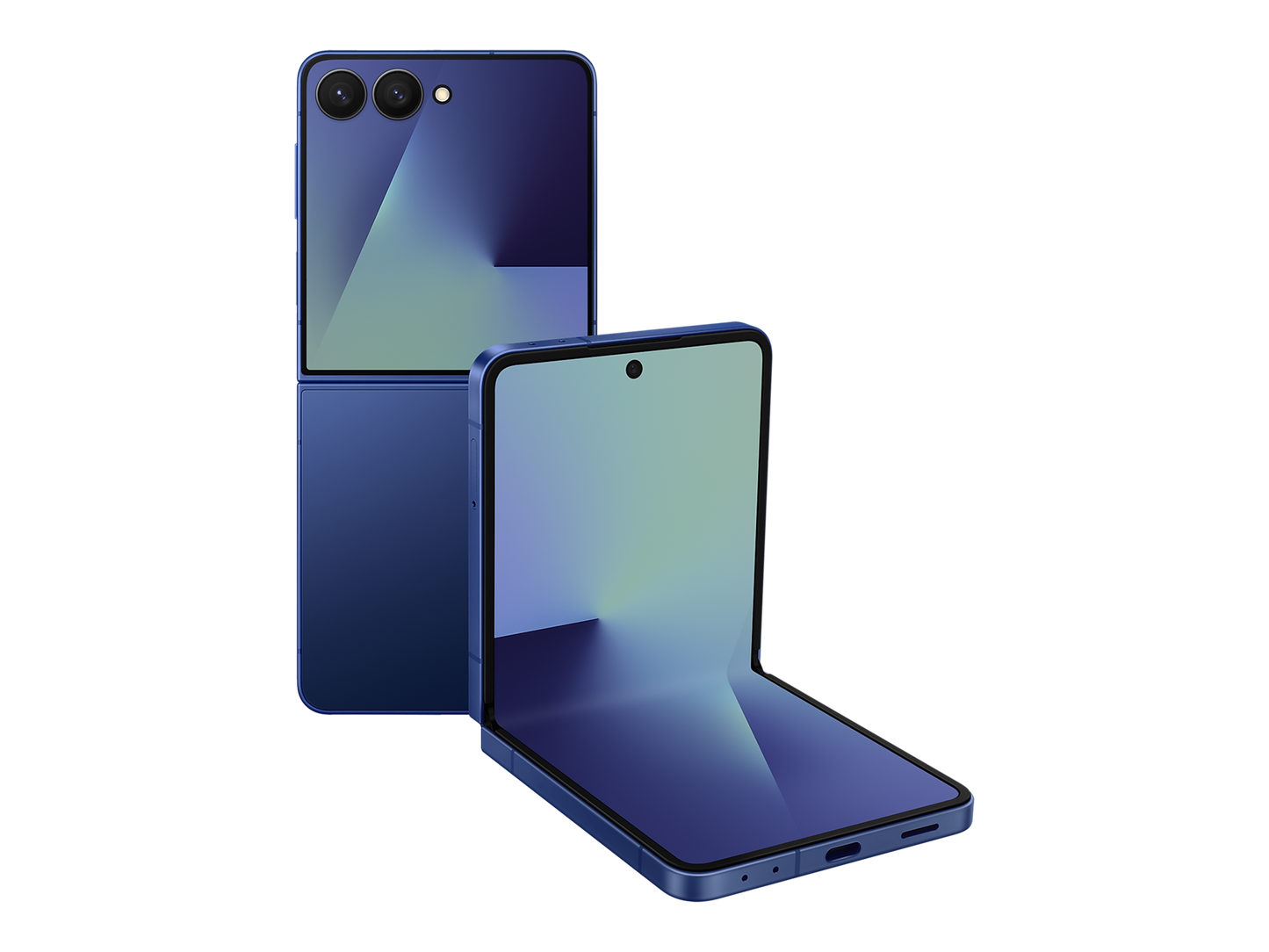 Galaxy Z Flip7 בצבע Blue Shadow