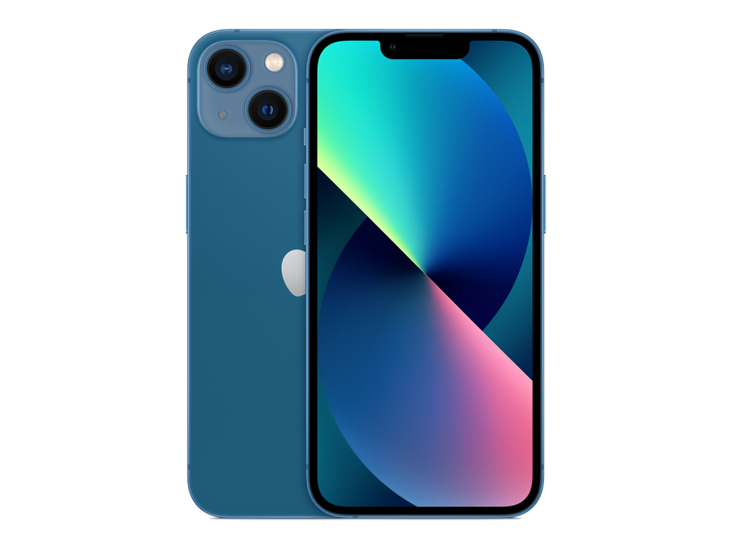 iPhone 13 תצוגה בצבע כחול