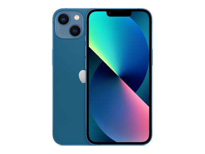 iPhone 13 תצוגה בצבע כחול
