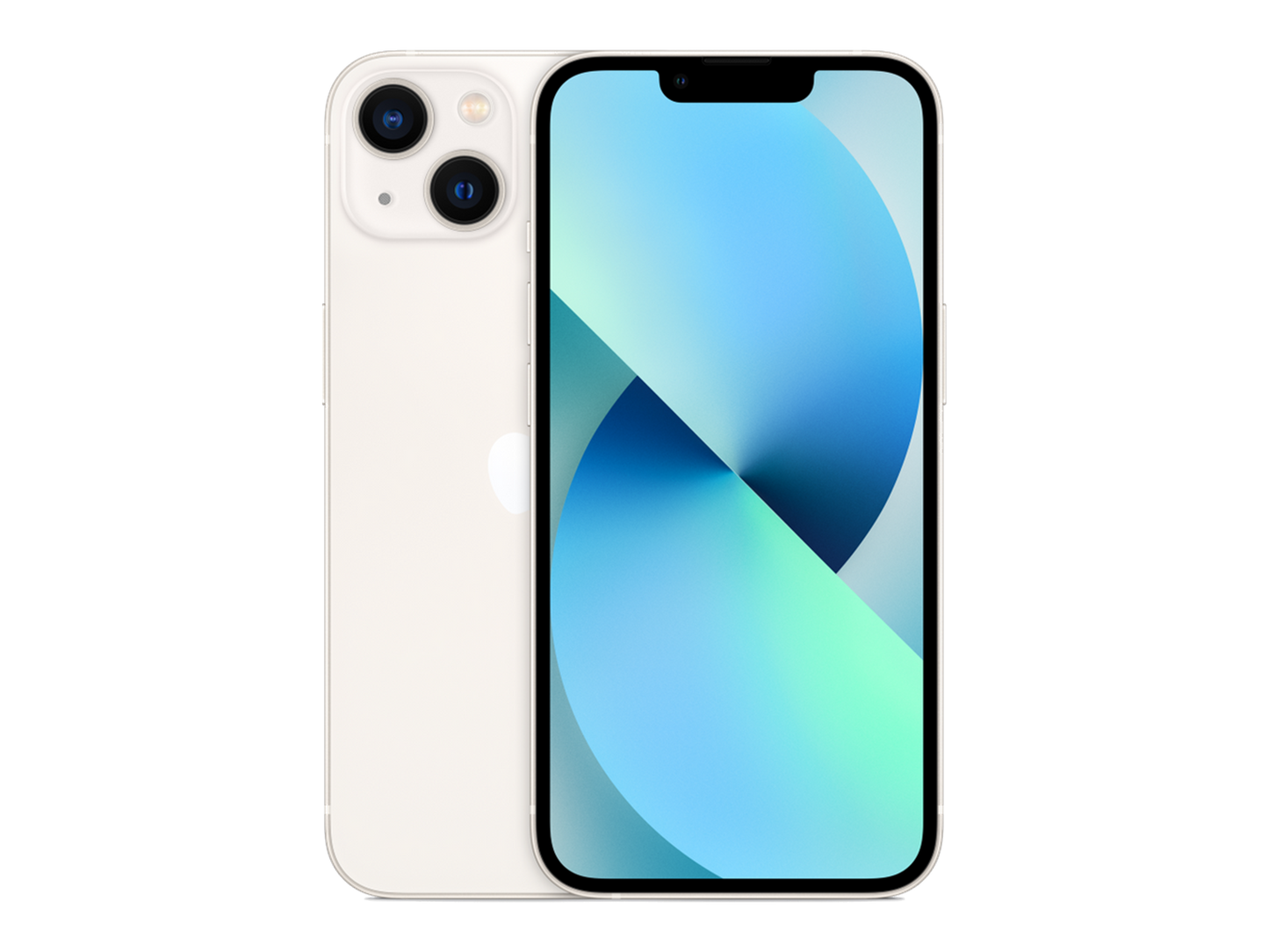 iPhone 13 תצוגה בצבע לבן