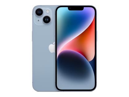 iPhone 14 תצוגה בצבע כחול