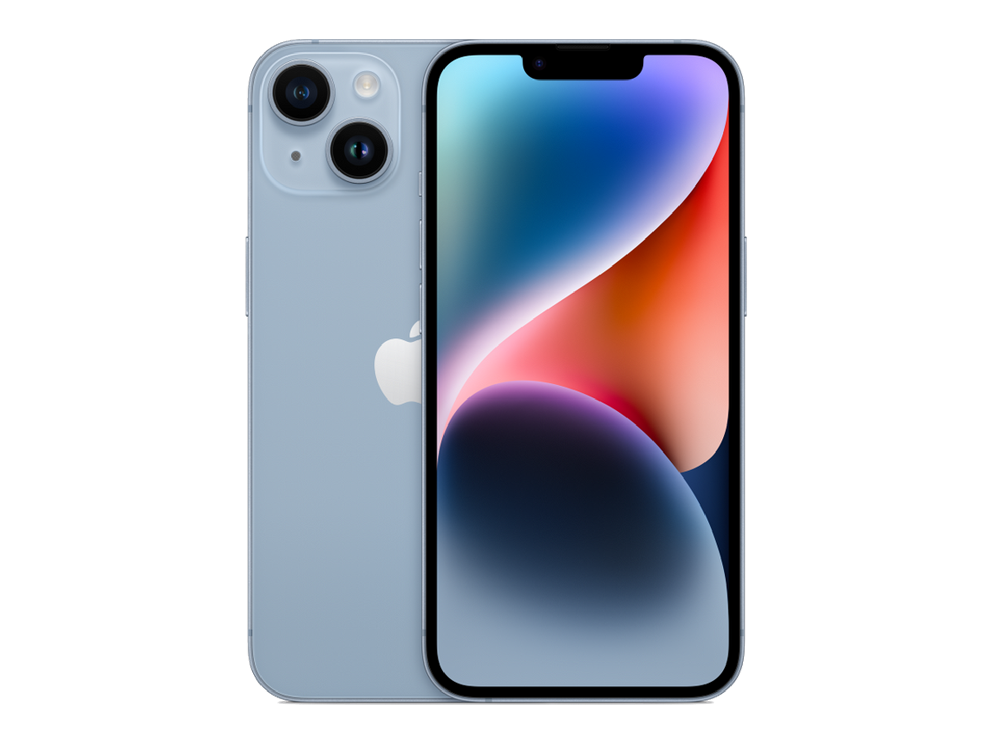 iPhone 14 תצוגה בצבע כחול