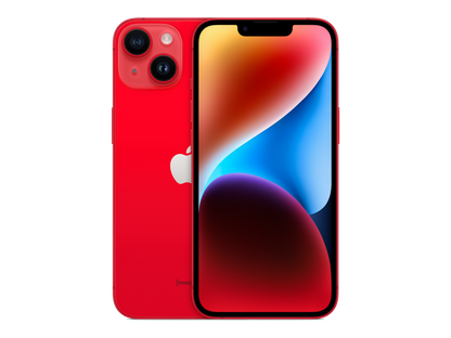iPhone 14 תצוגה בצבע אדום