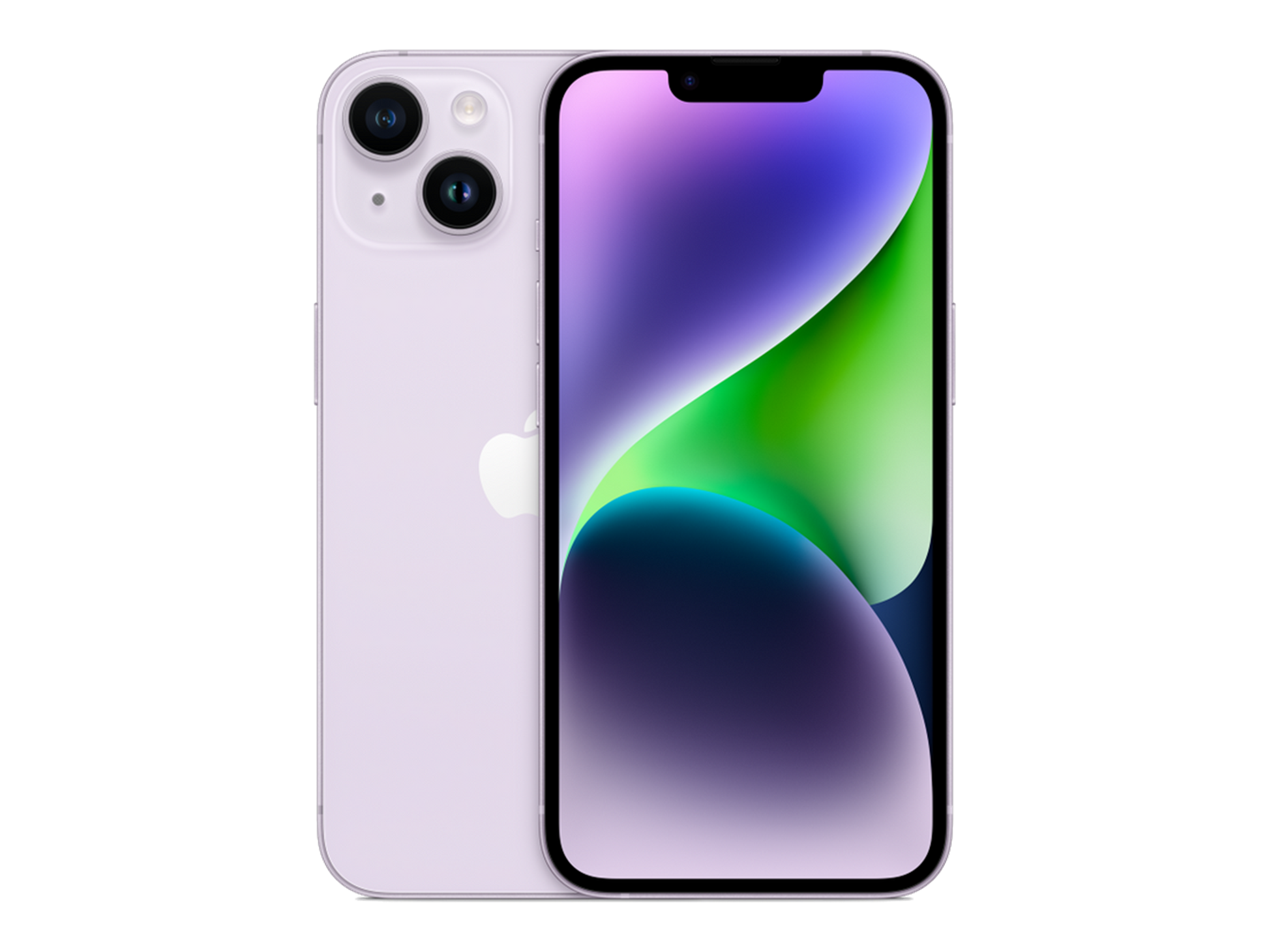 iPhone 14 תצוגה בצבע סגול
