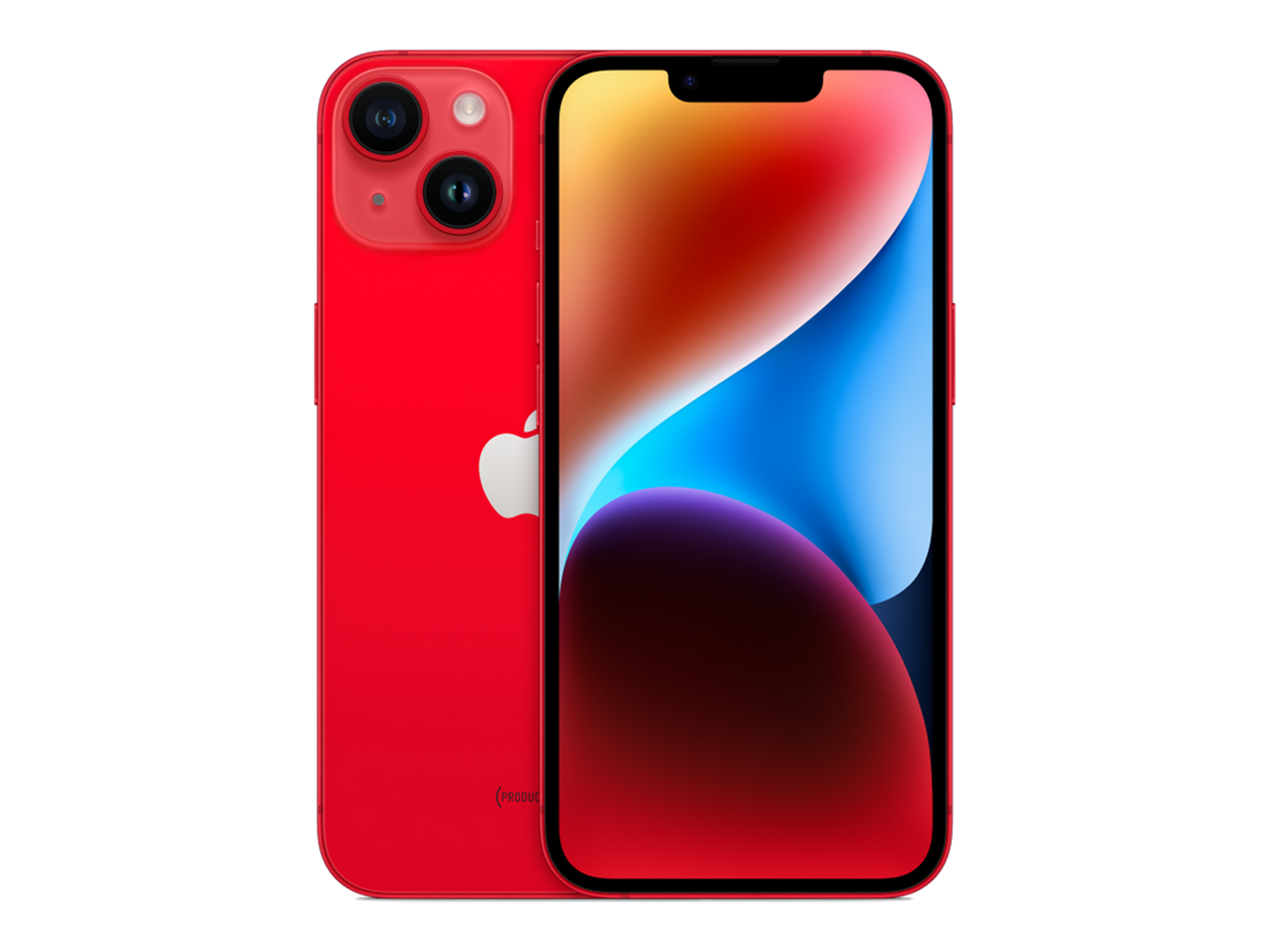 iPhone 14 תצוגה בצבע אדום