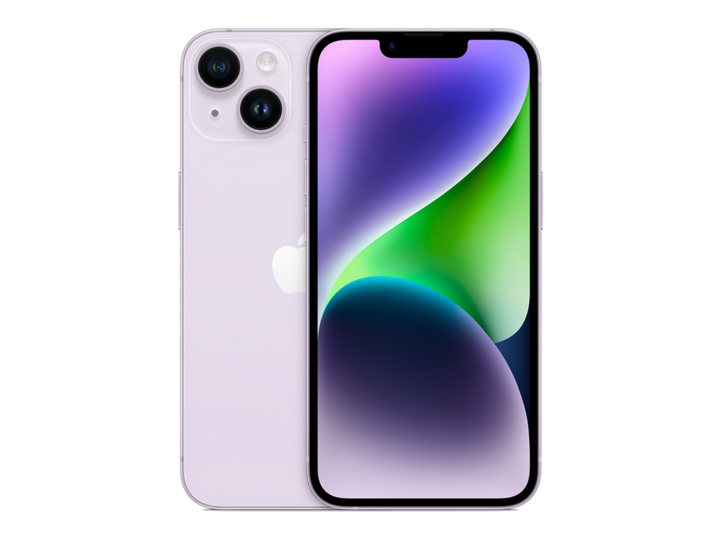 iPhone 14 תצוגה בצבע סגול