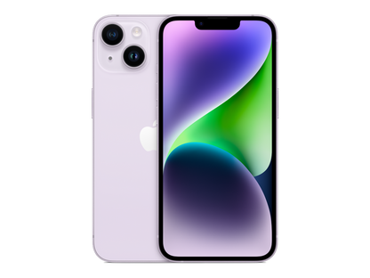 iPhone 14 תצוגה בצבע סגול