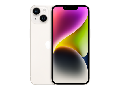 iPhone 14 תצוגה בצבע לבן