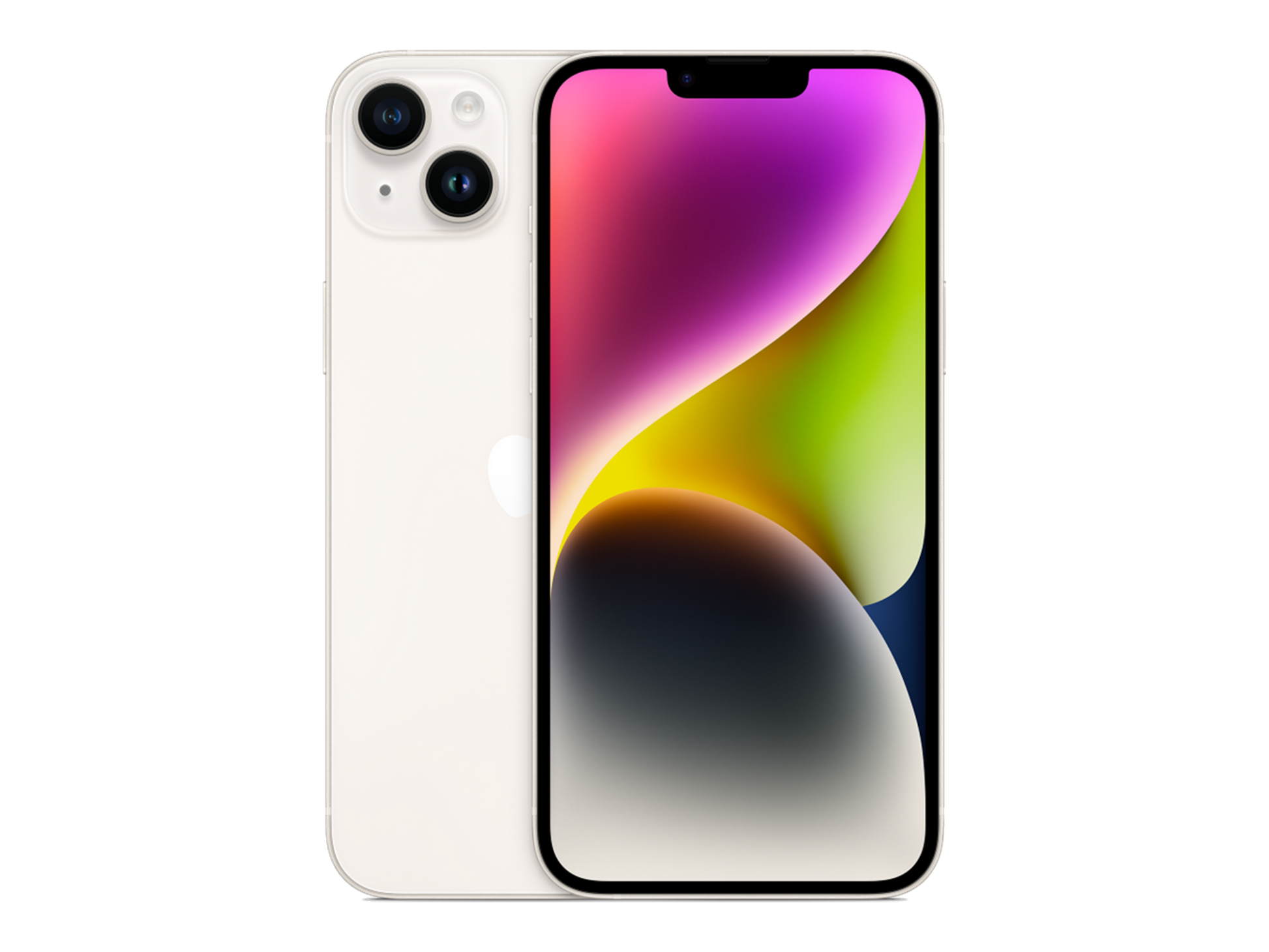 iPhone 14 Plus תצוגה בצבע לבן