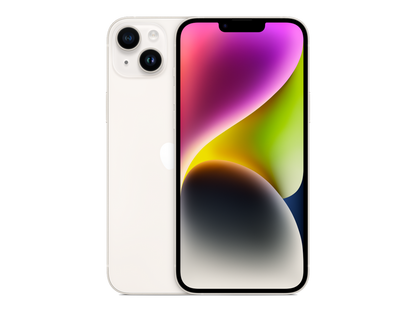 iPhone 14 Plus תצוגה בצבע לבן