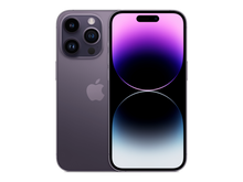 iPhone 14 Pro תצוגה בצבע סגול כהה
