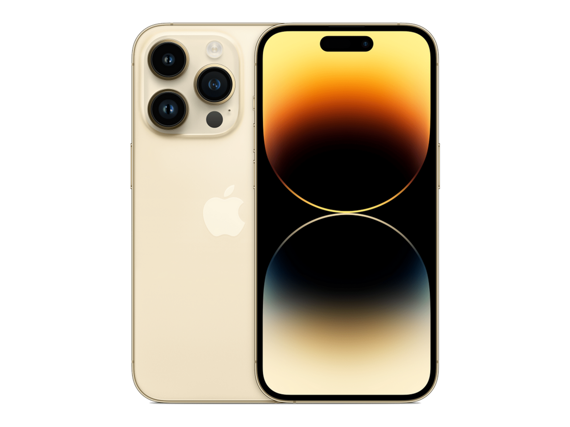 iPhone 14 Pro תצוגה בצבע זהב