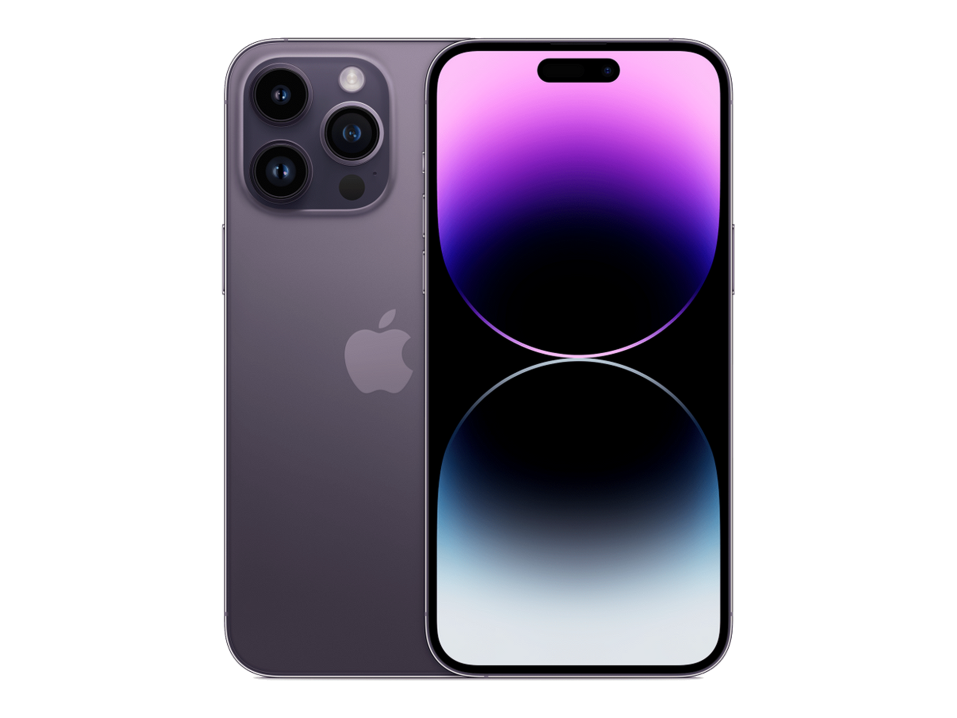 iPhone 14 Pro Max תצוגה בצבע סגול כהה