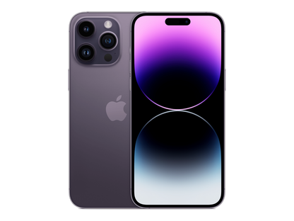 iPhone 14 Pro Max תצוגה בצבע סגול כהה
