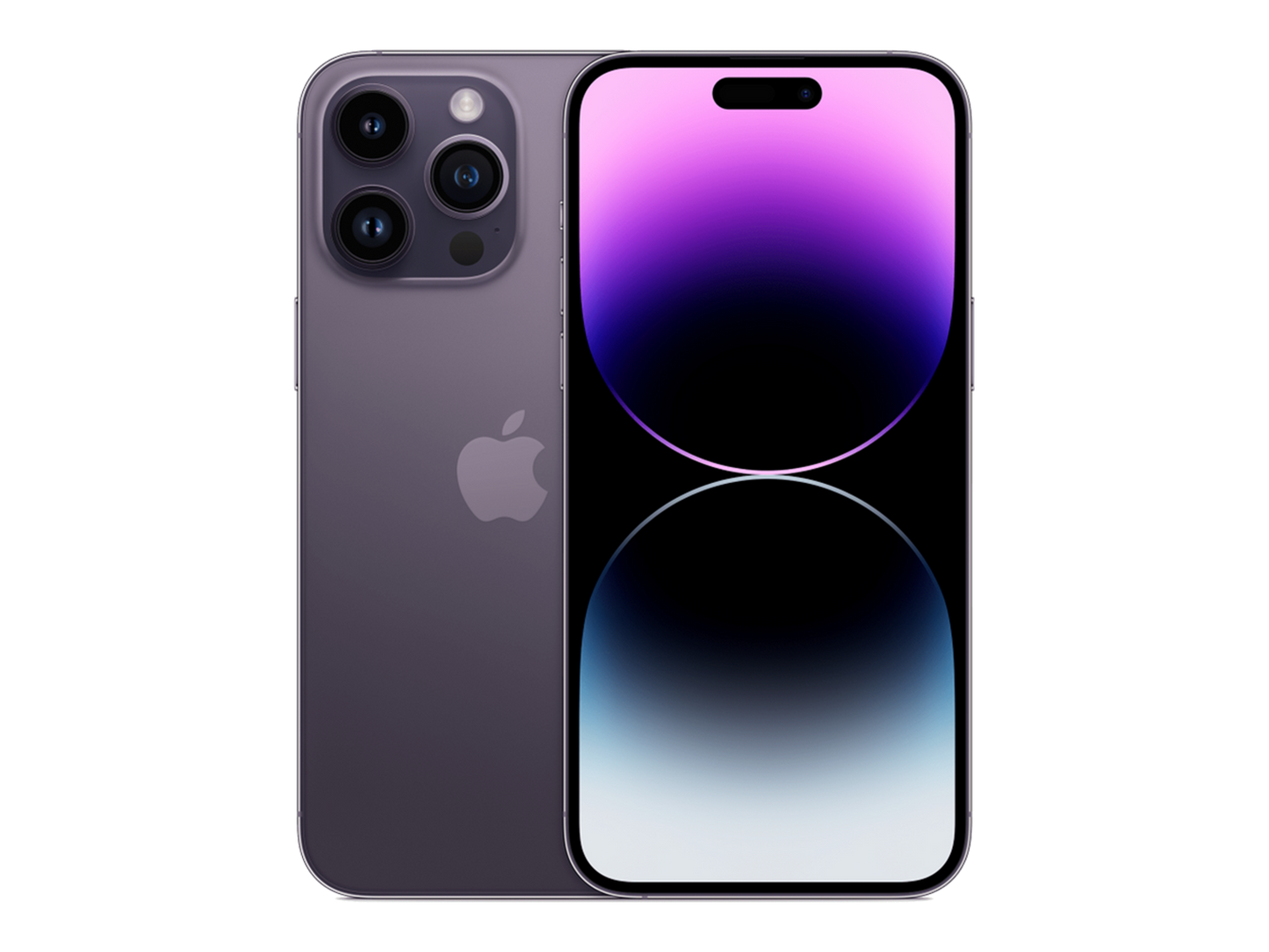 iPhone 14 Pro Max תצוגה בצבע סגול כהה