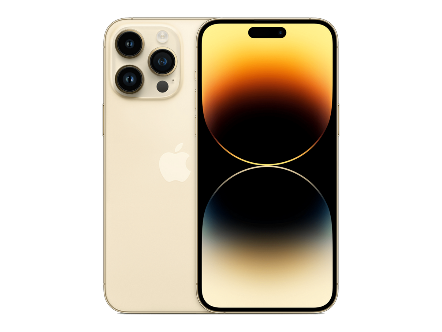 iPhone 14 Pro Max תצוגה בצבע זהב