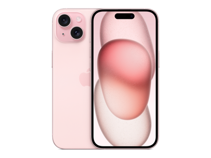 iPhone 15 תצוגה בצבע ורוד