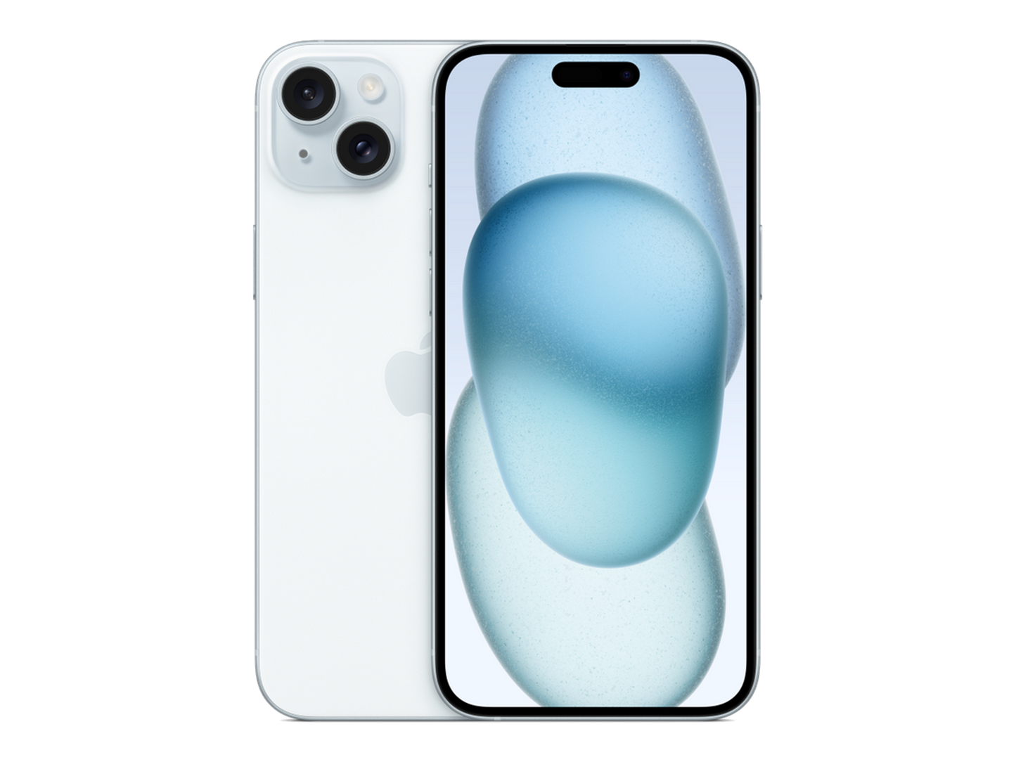 iPhone 15 Plus תצוגה בצבע כחול