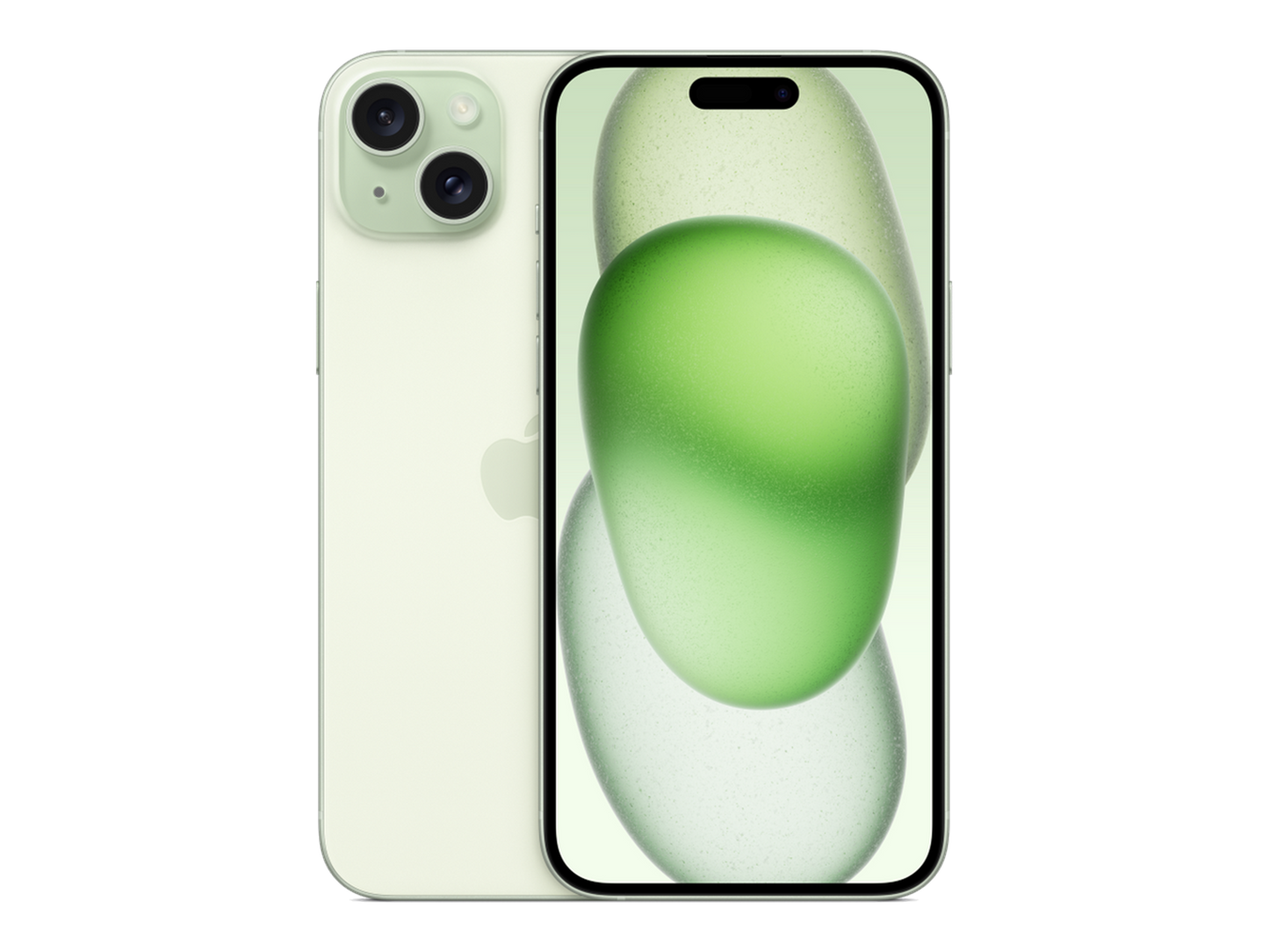 iPhone 15 Plus תצוגה בצבע ירוק