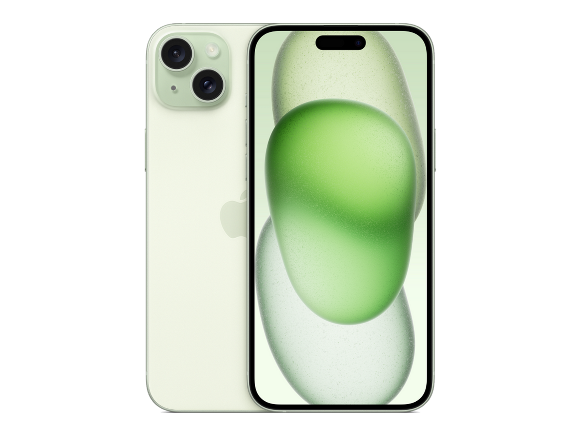 iPhone 15 Plus תצוגה בצבע ירוק