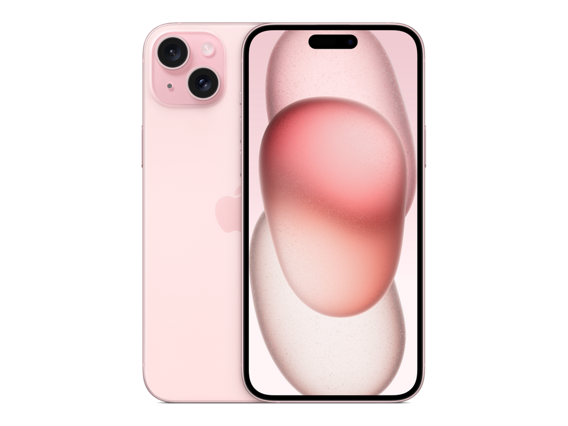 iPhone 15 Plus תצוגה בצבע ורוד