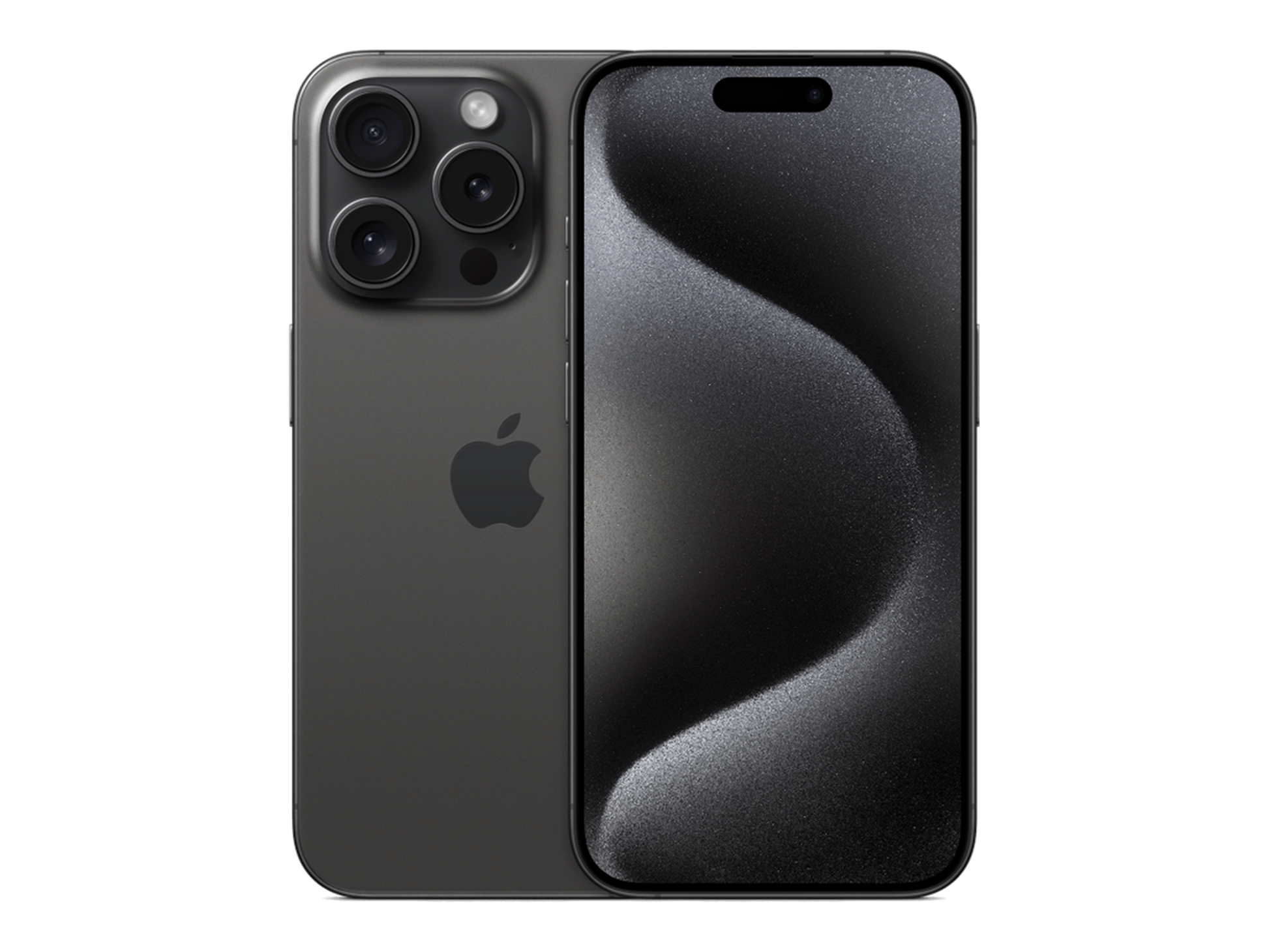iPhone 15 Pro תצוגה בצבע שחור