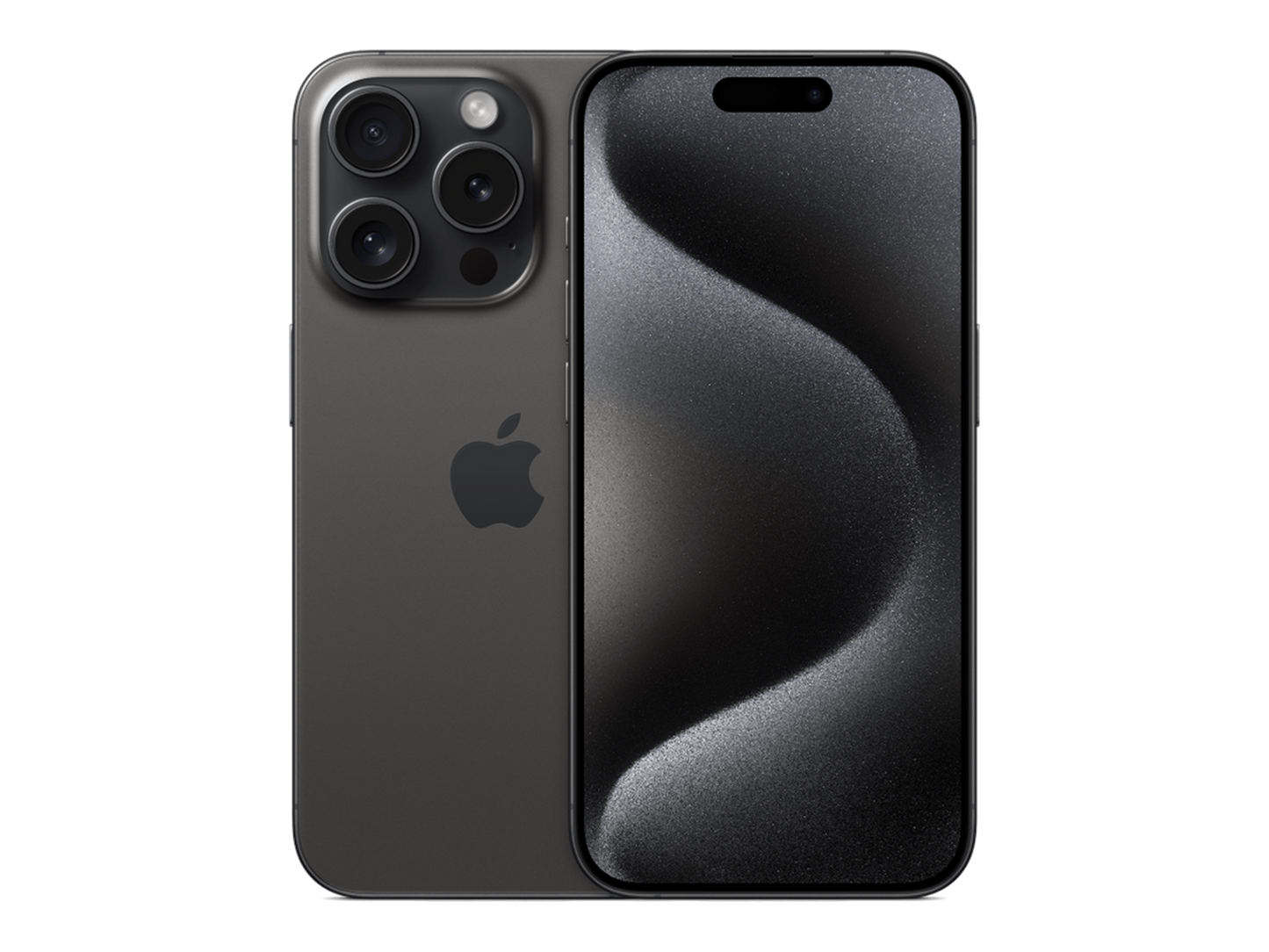 iPhone 15 Pro תצוגה בצבע שחור