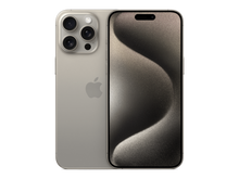 iPhone 15 Pro Max תצוגה בצבע אפור טבעי