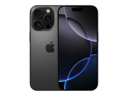 iPhone 16 Pro תצוגה בצבע שחור