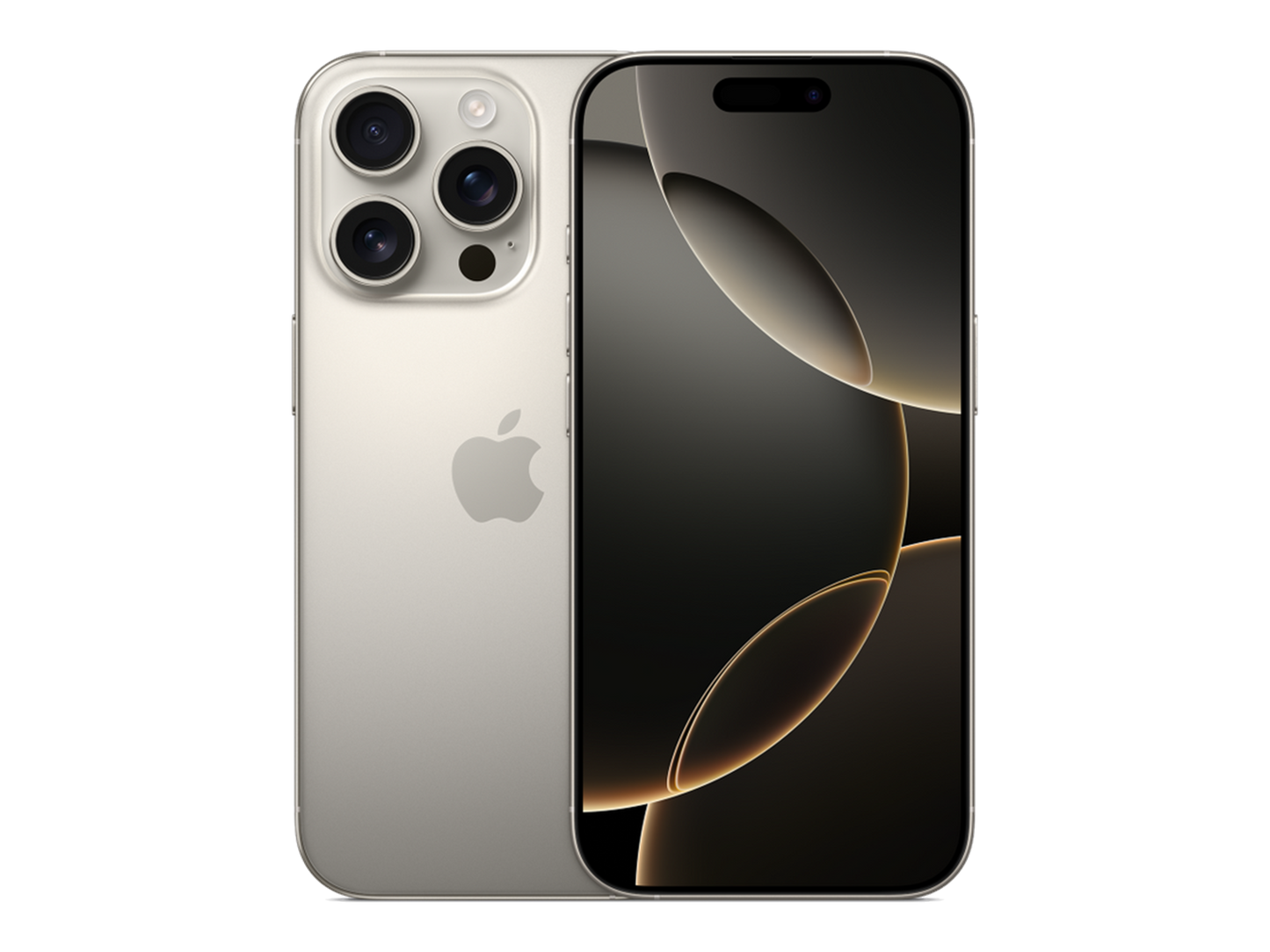 iPhone 16 Pro תצוגה בצבע אפור טבעי