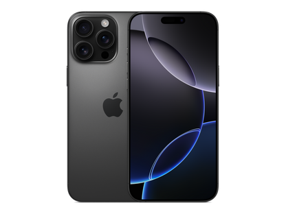 iPhone 16 Pro Max תצוגה בצבע שחור
