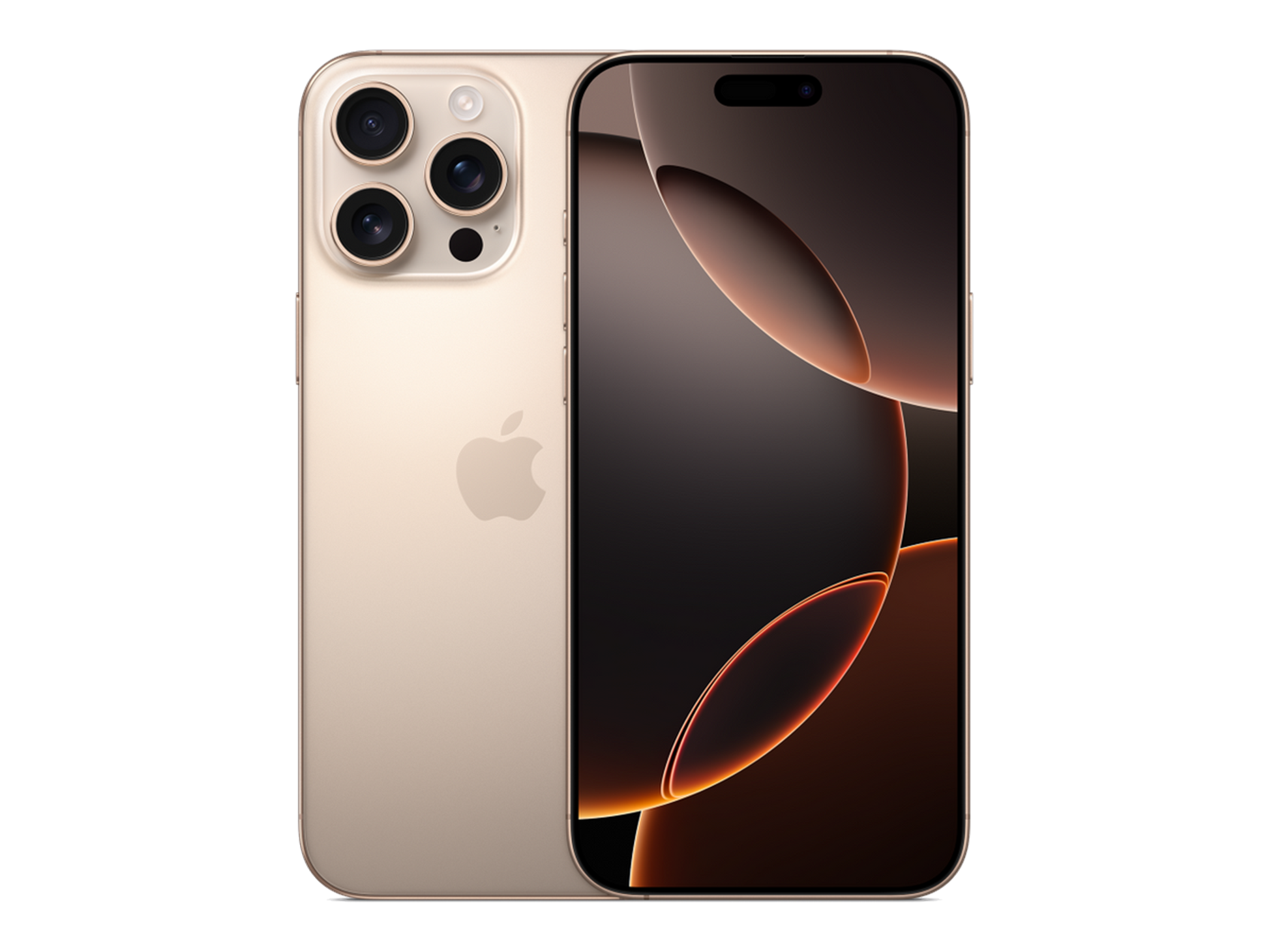 iPhone 16 Pro Max תצוגה בצבע זהב