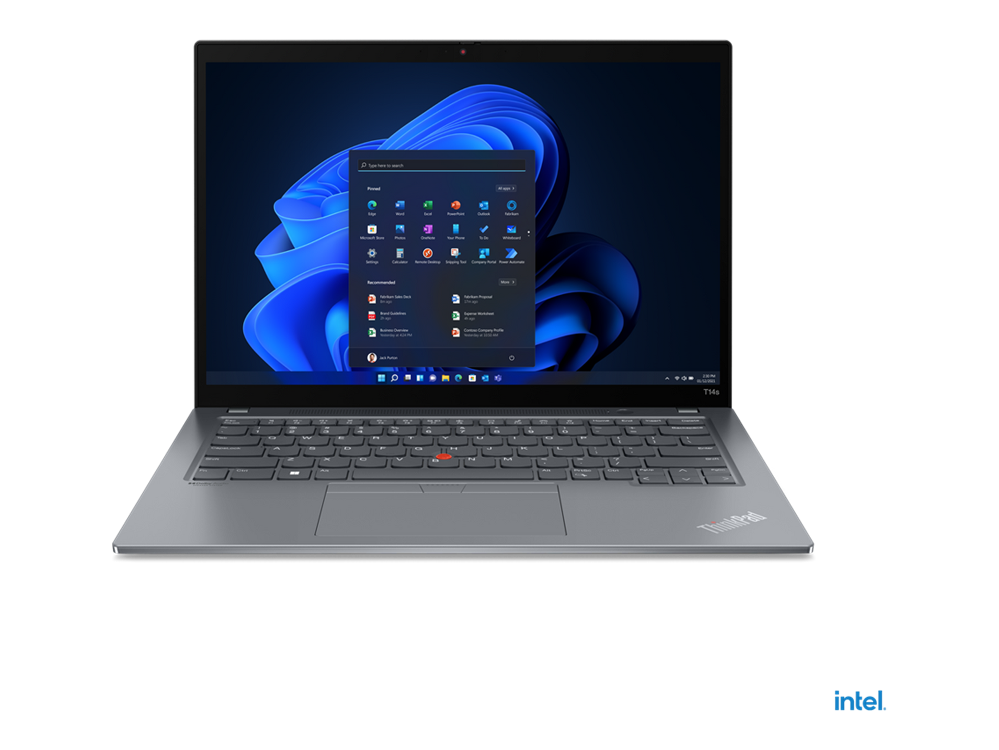 Lenovo ThinkPad T14s Gen 3 i5-1245U 16GB 512GB W11 Pro מחודש בצבע שחור, תצוגה 3