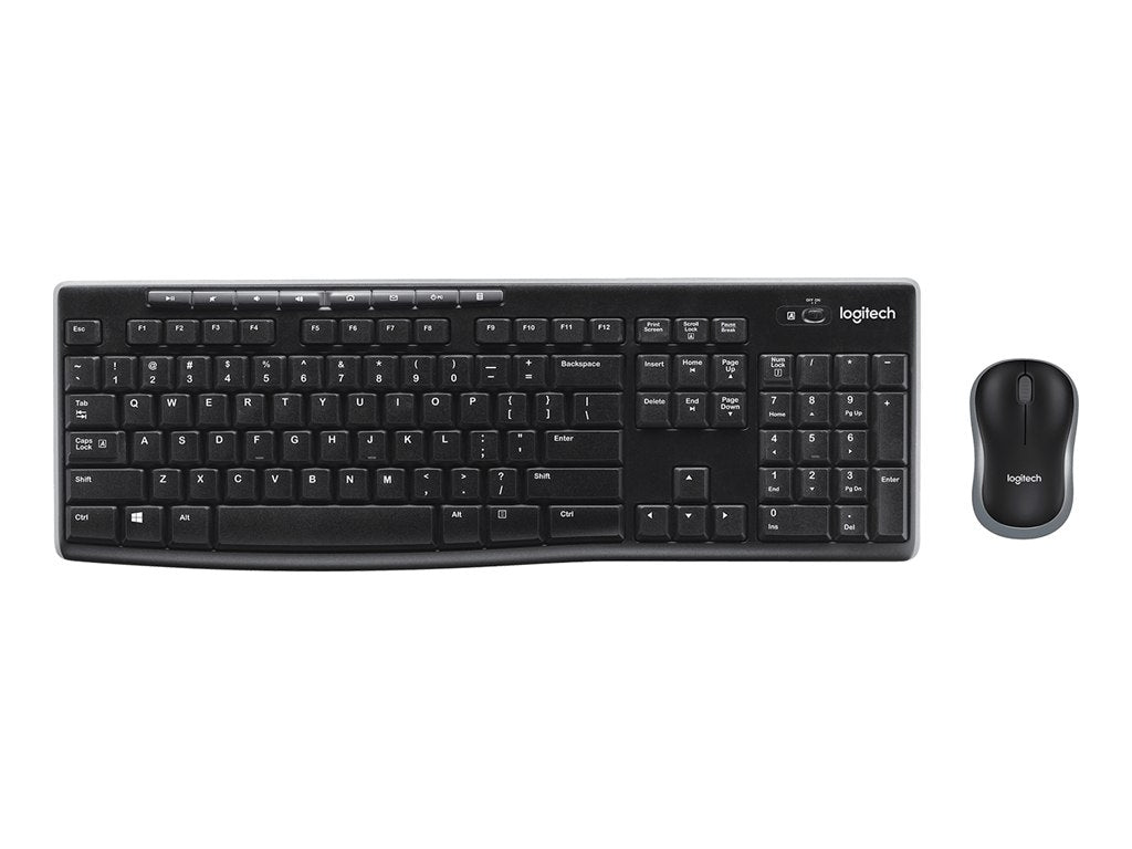 סט מקלדת ועכבר אלחוטי Logitech MK270