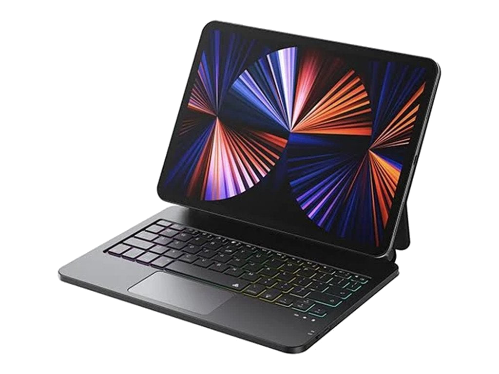 מקלדת מגנטית לאייפד PureGear עם תאורת RGB ומשטח מגע