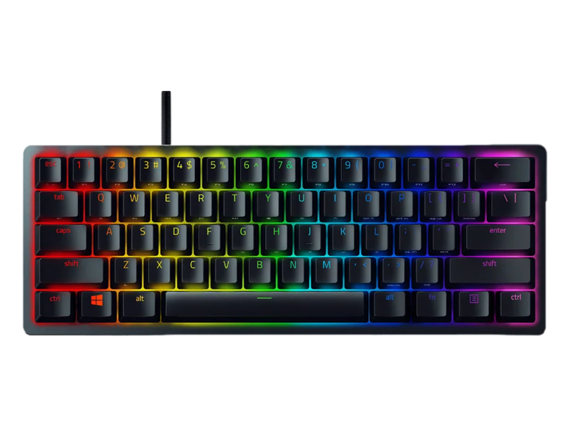 Razer Huntsman Mini Red Switch בצבע לבן