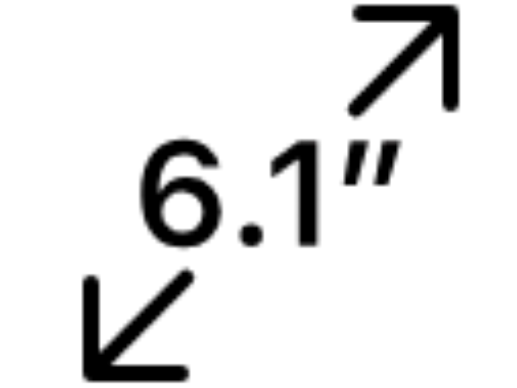 גודל מסך 6.1 אינץ'