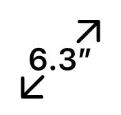 גודל מסך 6.3 אינץ'