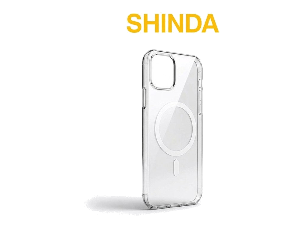 מגן אחורי Shinda MagSafe שקוף עם טבעת מגנטית