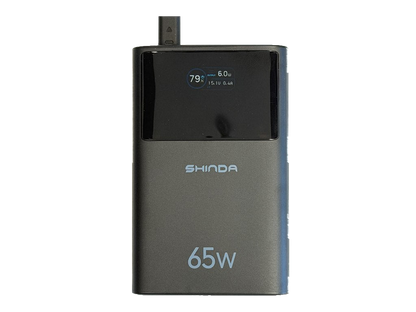 מטען נייד Shinda 20,000mAh, תצוגה דיגיטלית של אחוזי הסוללה
