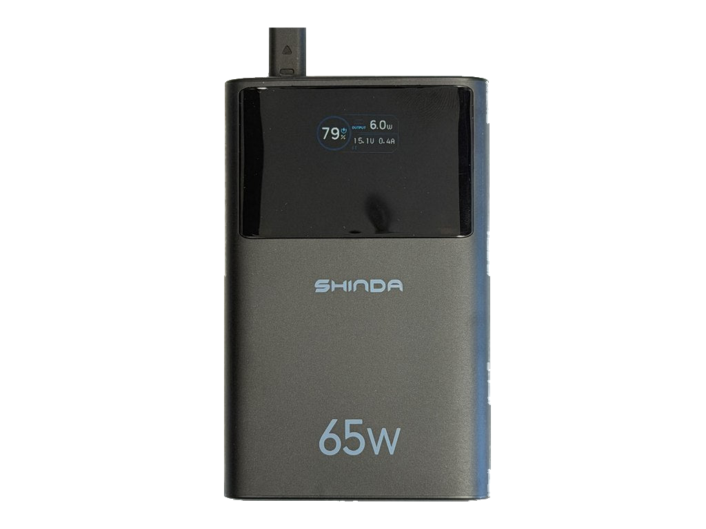 מטען נייד Shinda 20,000mAh, תצוגה דיגיטלית של אחוזי הסוללה