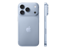 iPhone 18 Pro בצבע כחול קרח, מבט מהצד